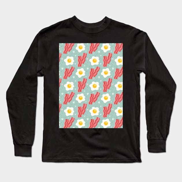Eggs and bacon Long Sleeve T-Shirt by kostolom3000